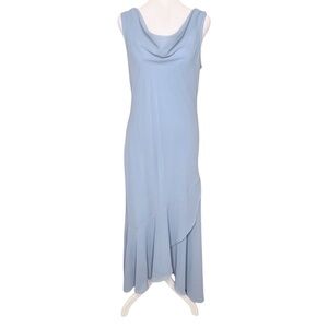 Jessica McClintock Light Blue Asymmetrical Dress vintage